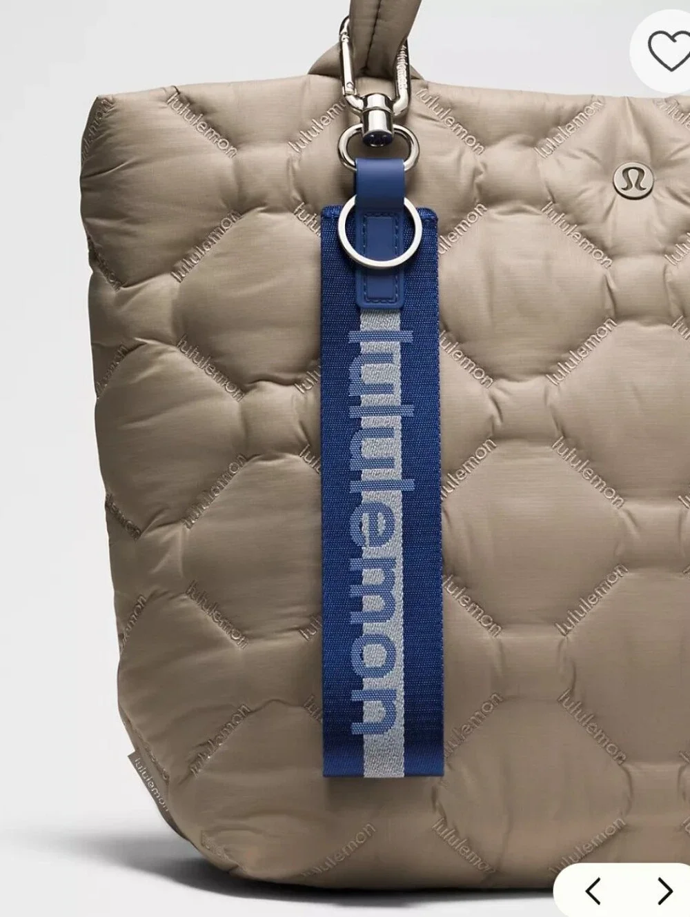 Lululemon Never Lost Keychain Strap in Clubhouse Blue Reflective